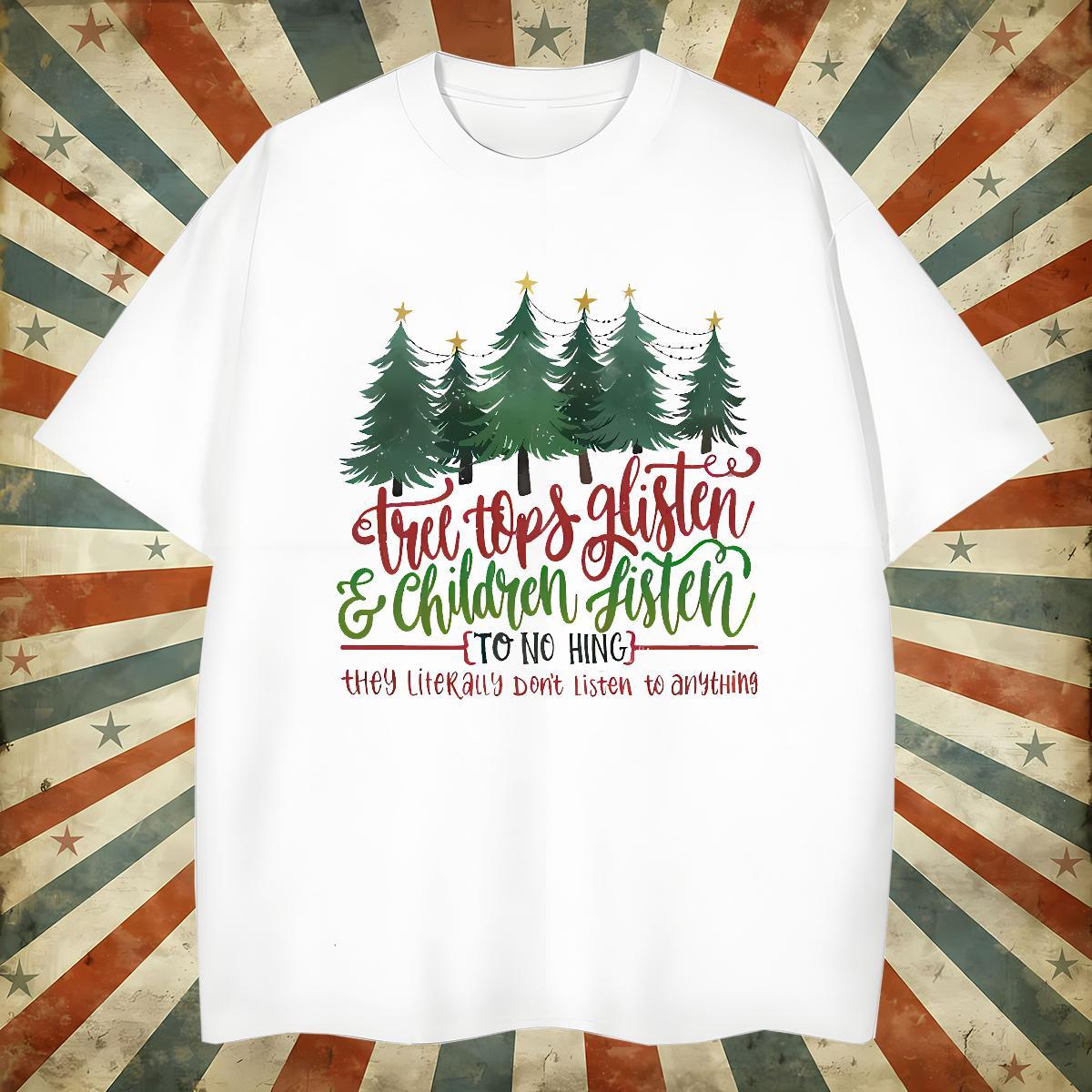 High Quality tree T Shirts Men Home Outdoor Mens Tshirts 230g Pure Cotton 2024 Summer Breathable Crew Neck DIY Printed Tees