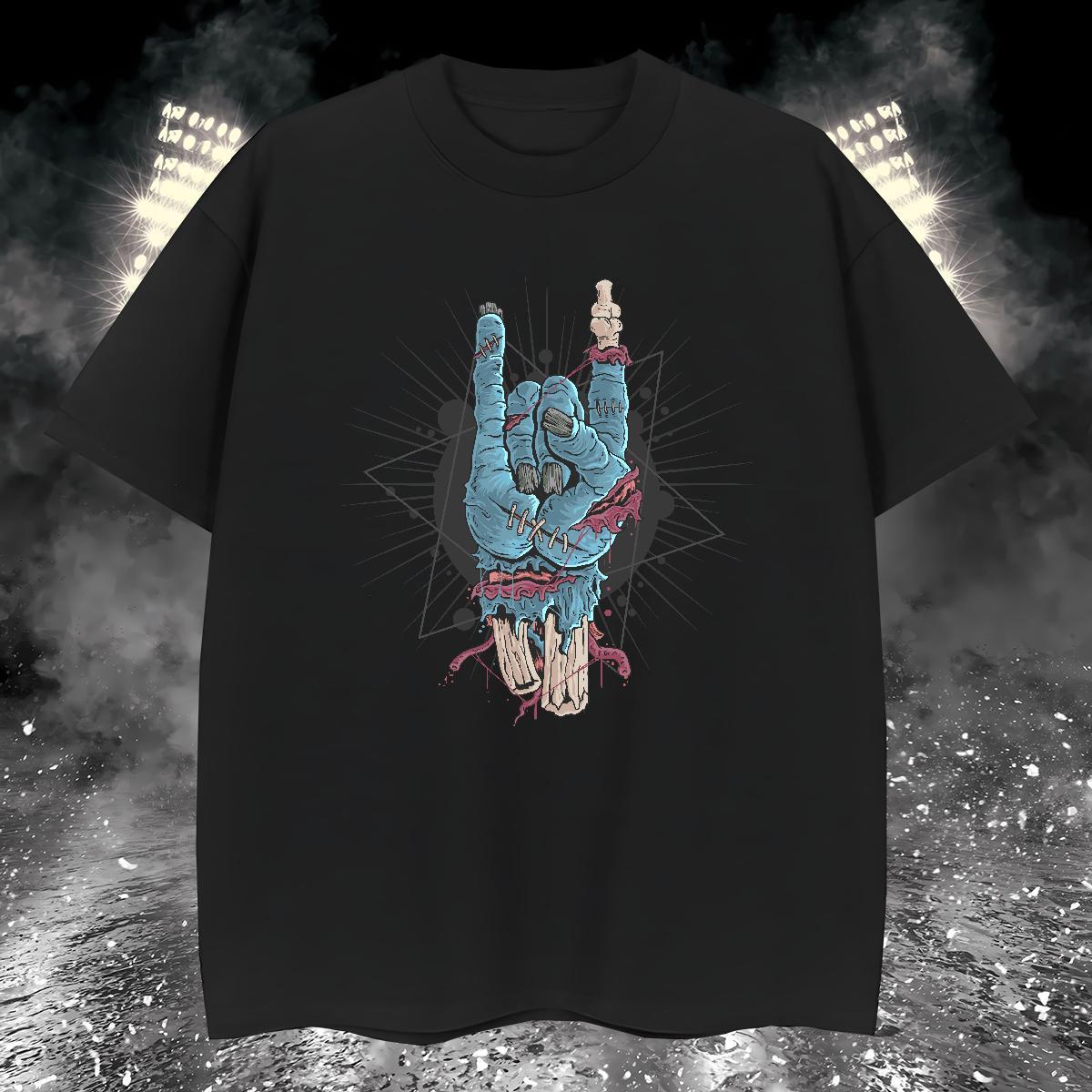 Popular T shirt hand Crew Neck Breathable Home Outdoor Plus Size Cartoon 230g Cotton Tshirts New Clothes