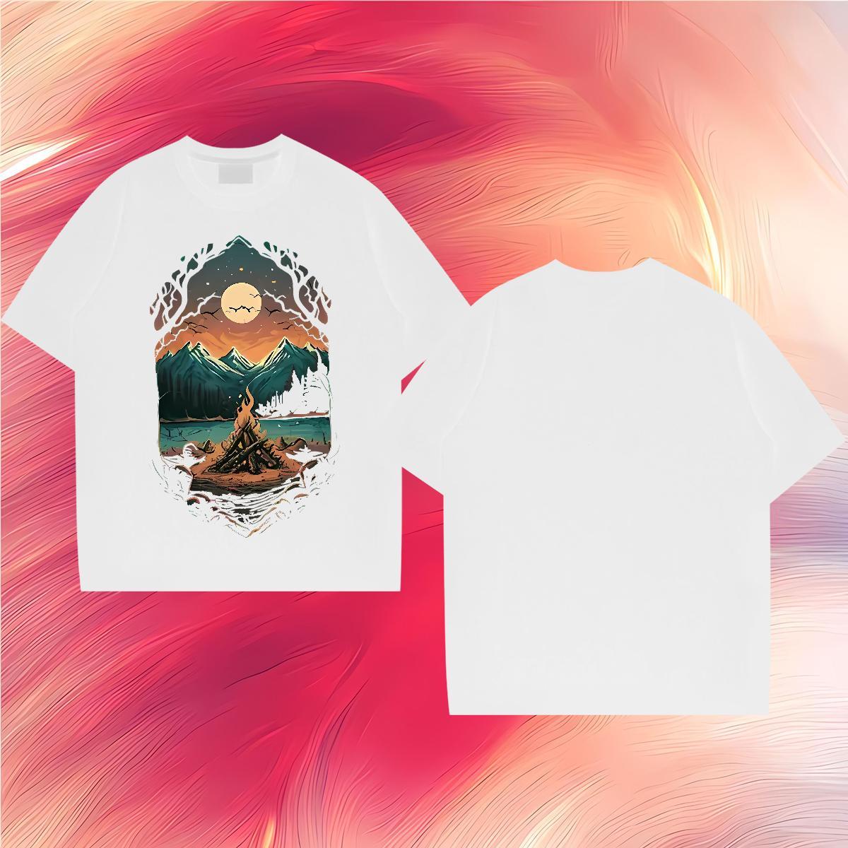 Cool sun 230g Pure Cotton Couples T Shirts Hip Hop Street Crew Neck T Shirts Men Stylist Oversized 3XL 4XL Top Tees