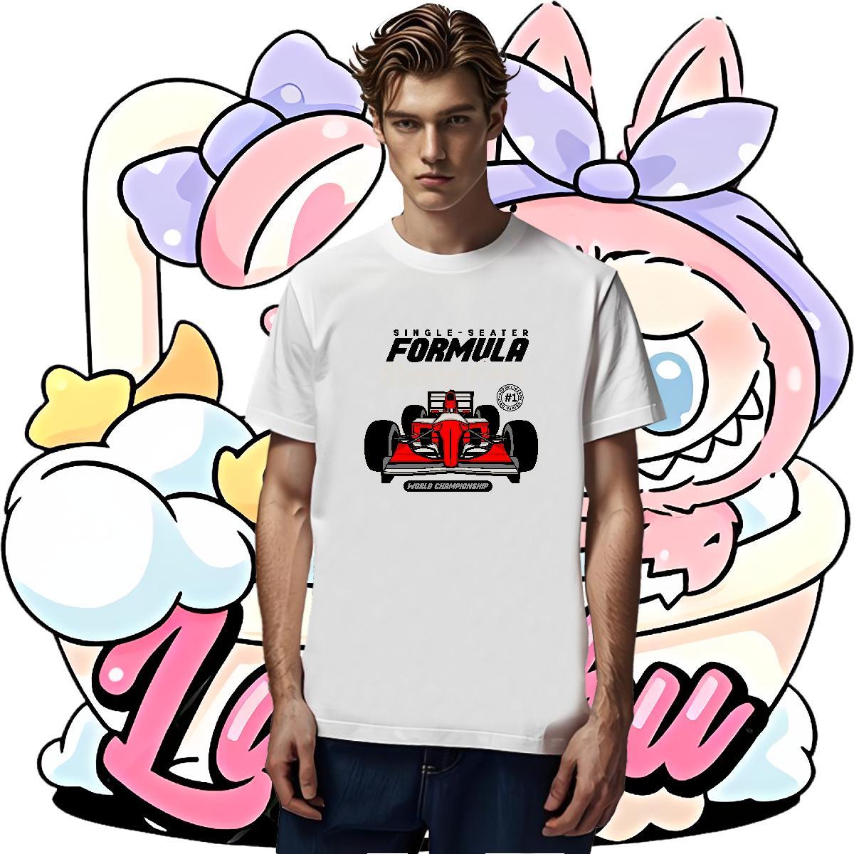 Designer go-kart 230g Pure Cotton Men Tees Spring Summer Short Sleeve Soft Mens T Shirts Brand Oversized Tops Tees