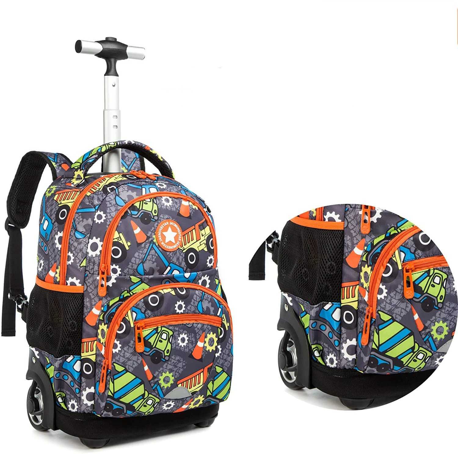 School Wheeled Backpack for boys Kids Rolling Backpack 3pcs Set Lunch Bag School Trolley bag for girl School Rolling luggage Bag Y240820