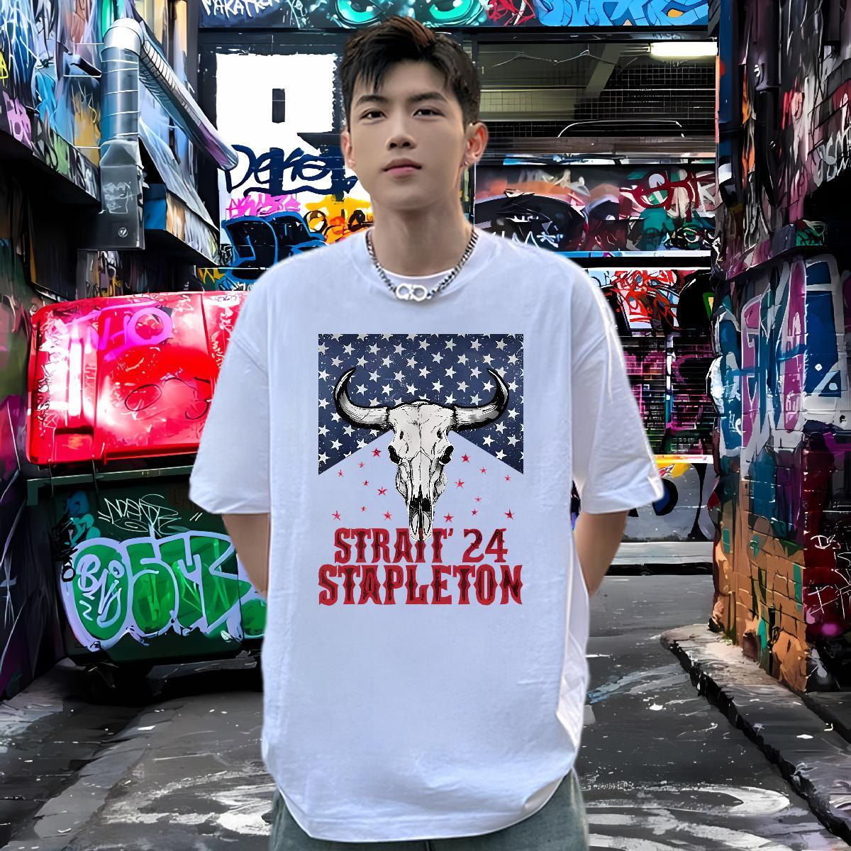 Designer Fashion Men Tshirts USA Street Wear 230g Pure Cotton Tops Short Sleeve O-Neck Classic T-Shirts for Men DIY Printed