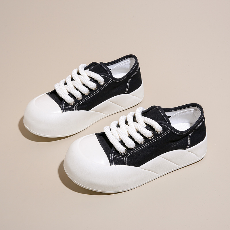 Ddmysports Canvas Women New Student Korean Version Ins Versatile Thick Soled Board For Spring And Autumn Casual Shoes TP OUTDOOR