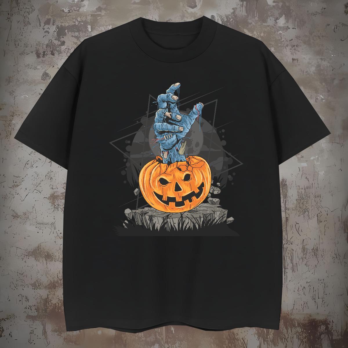New Designer Men Tees halloween Street wear Hip Hop 100% Cotton 230g Clothings Breathable Short Sleeve Comfortable T-Shirts for Men DIY Printed