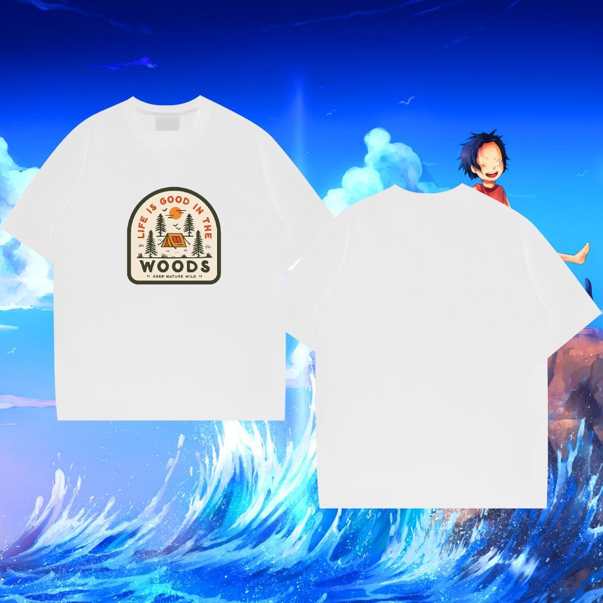 Designer Couples T Shirts tree Hip Hop 230g 100% Cotton Tshirts Short Sleeve O-Neck High Quality Man T Shirts Plus Size Cartoon