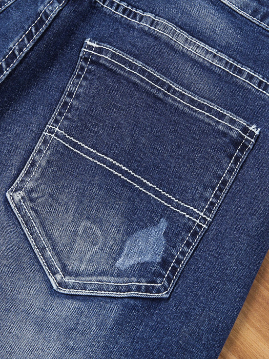 Mens short denim jeans thin knee length casual cool summer pants stretch daily highquality Trouser arrival 240819