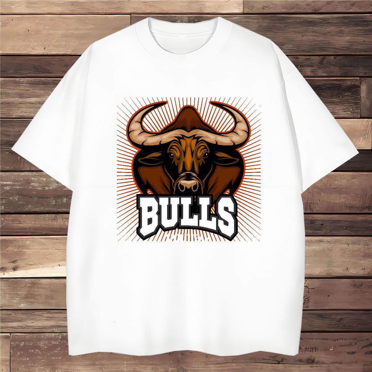 Men T Shirts 230g Cotton bull Daily Wear Short Sleeve Soft Anime Tshirts Stylist TOP Quality Clothings