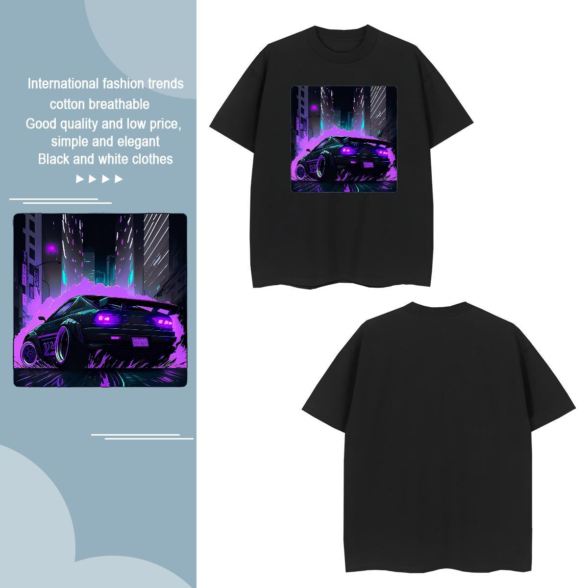 Designer beach 230g Pure Cotton Men Tees Spring Summer O Neck Short Sleeves T-Shirts for Men Classic Casual Anime Print Polos