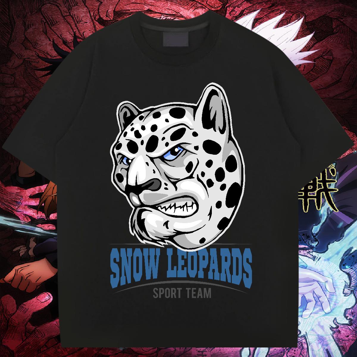 Wholesale T Shirt For Man leopard Crew Neck Street Casual DIY 100% Cotton 230g Mens Tshirts Casual New Wear