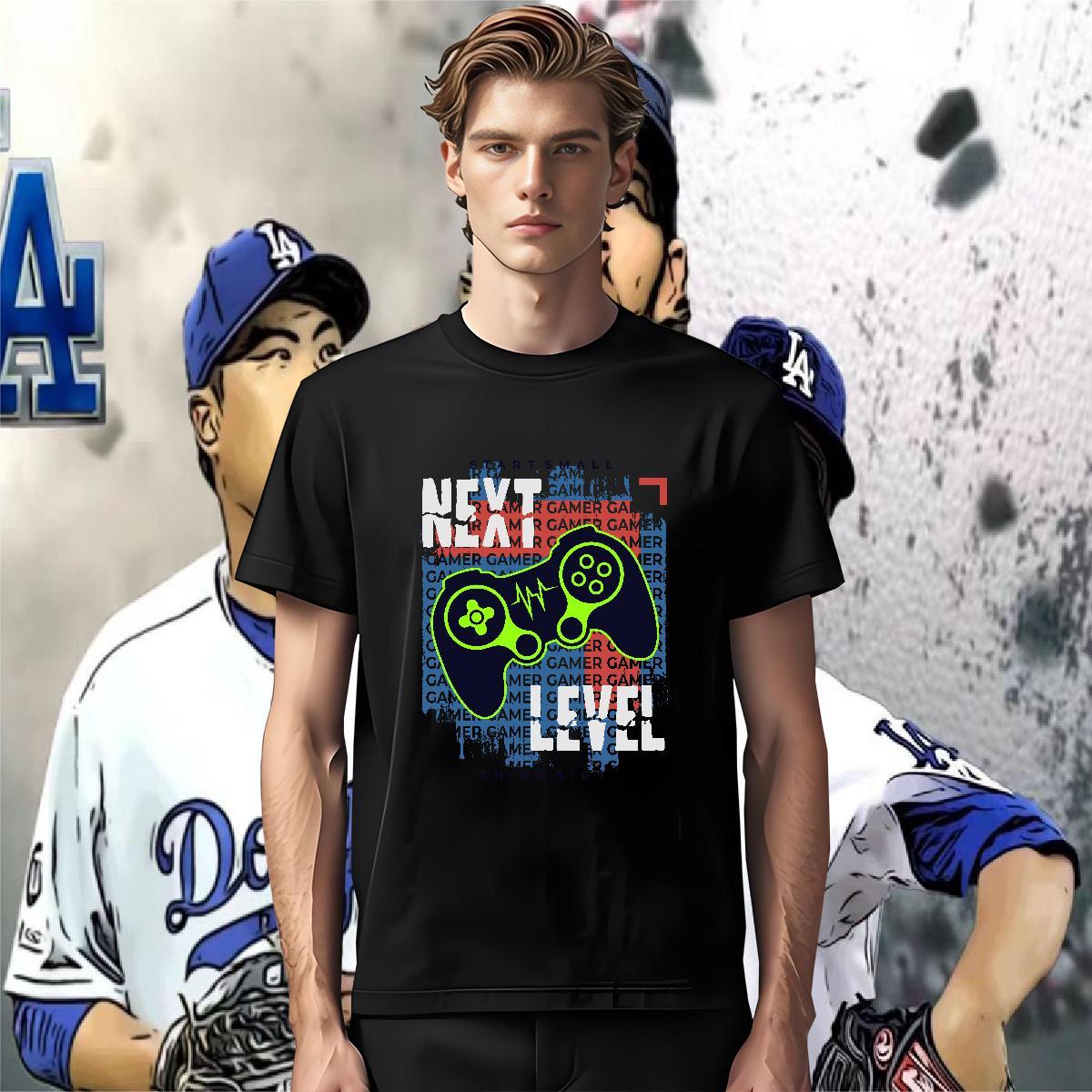 T Shirts Men 100% Cotton 230g game Spring Summer Pure Cotton Custom Printing Couples T Shirts Classic Casual Cool Design Top Tees
