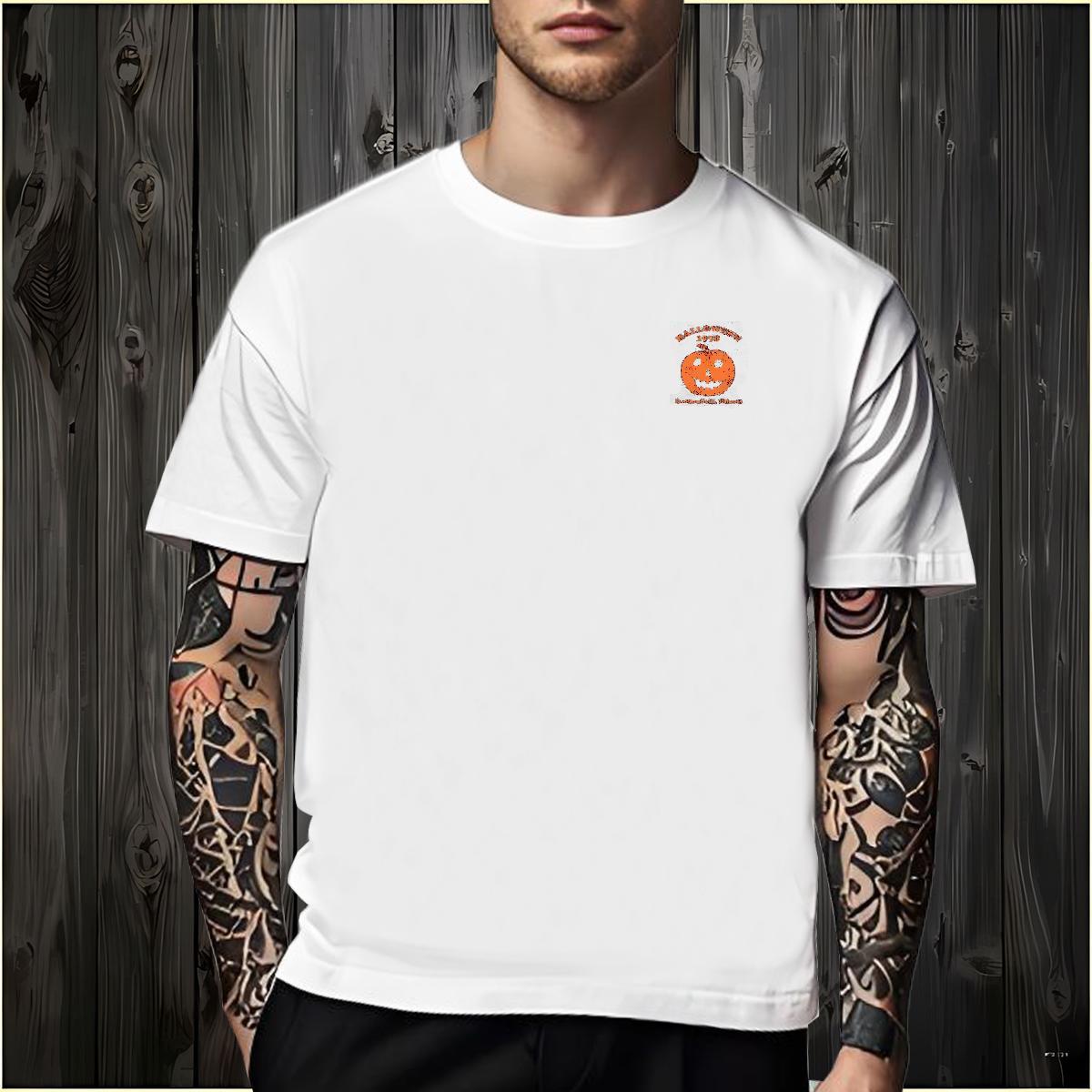 New Arrival Tshirt for Man Woman pumpkin Beach 230g 100% Cotton Wear Crew Neck Unisex T-Shirts for Men Custom Anime
