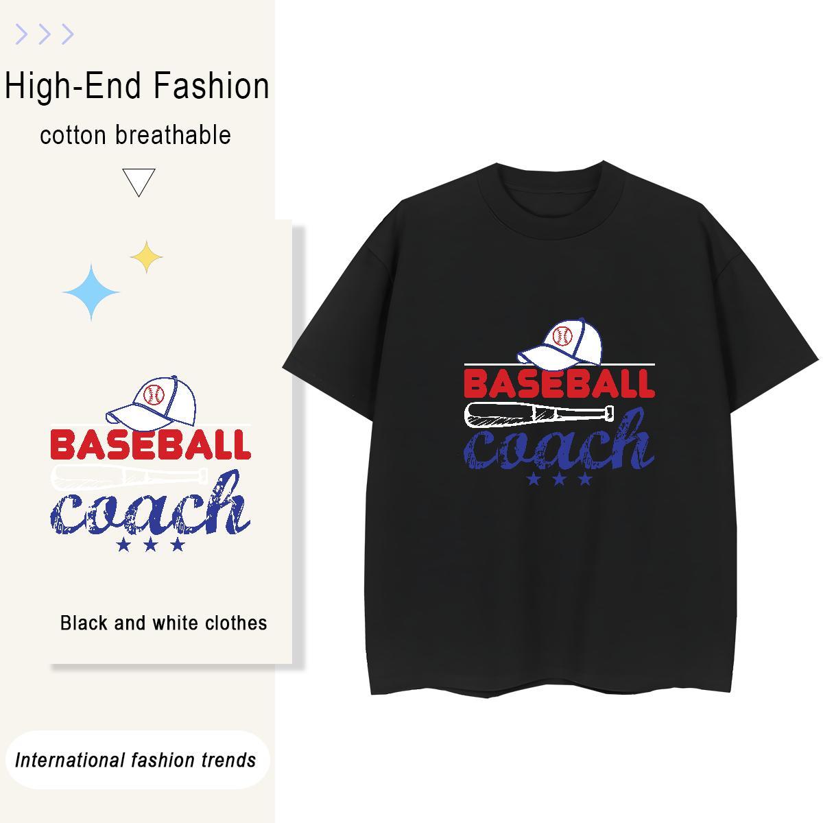 Wholesale baseball 230g Pure Cotton Tshirts Street Breathable Short Sleeve T Shirts Men New Arrival Custom Anime Tops Shirt
