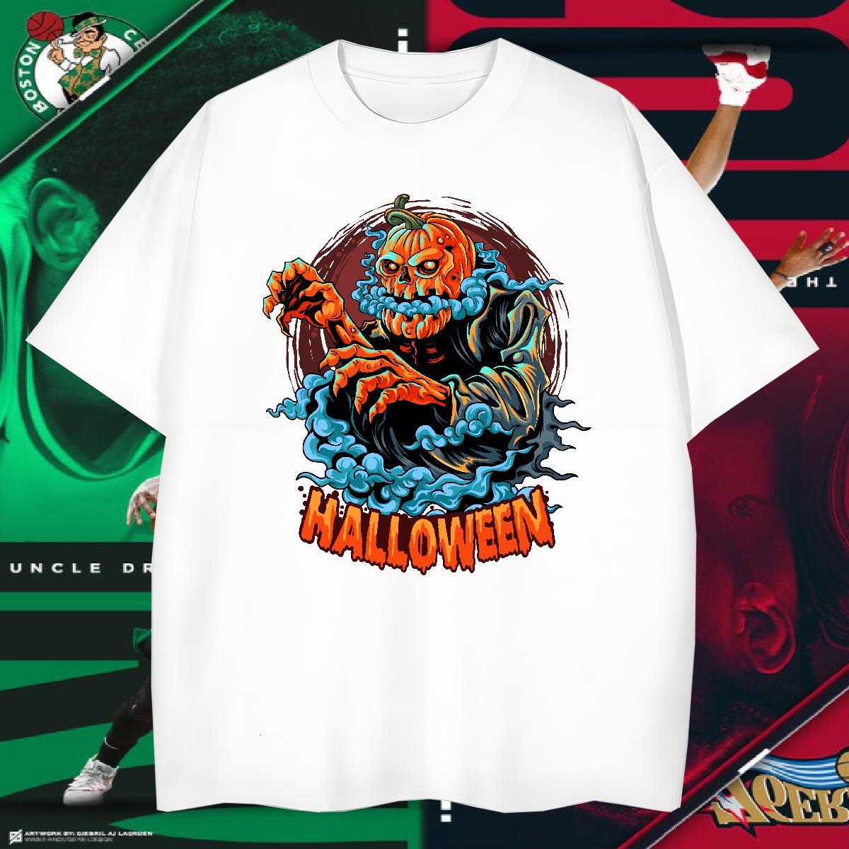 Cool T-Shirts pumpkin Breathable Soft Summer Casual DIY Logo Oversized 230g Cotton Couples T Shirts Classic Casual Tees Shirts