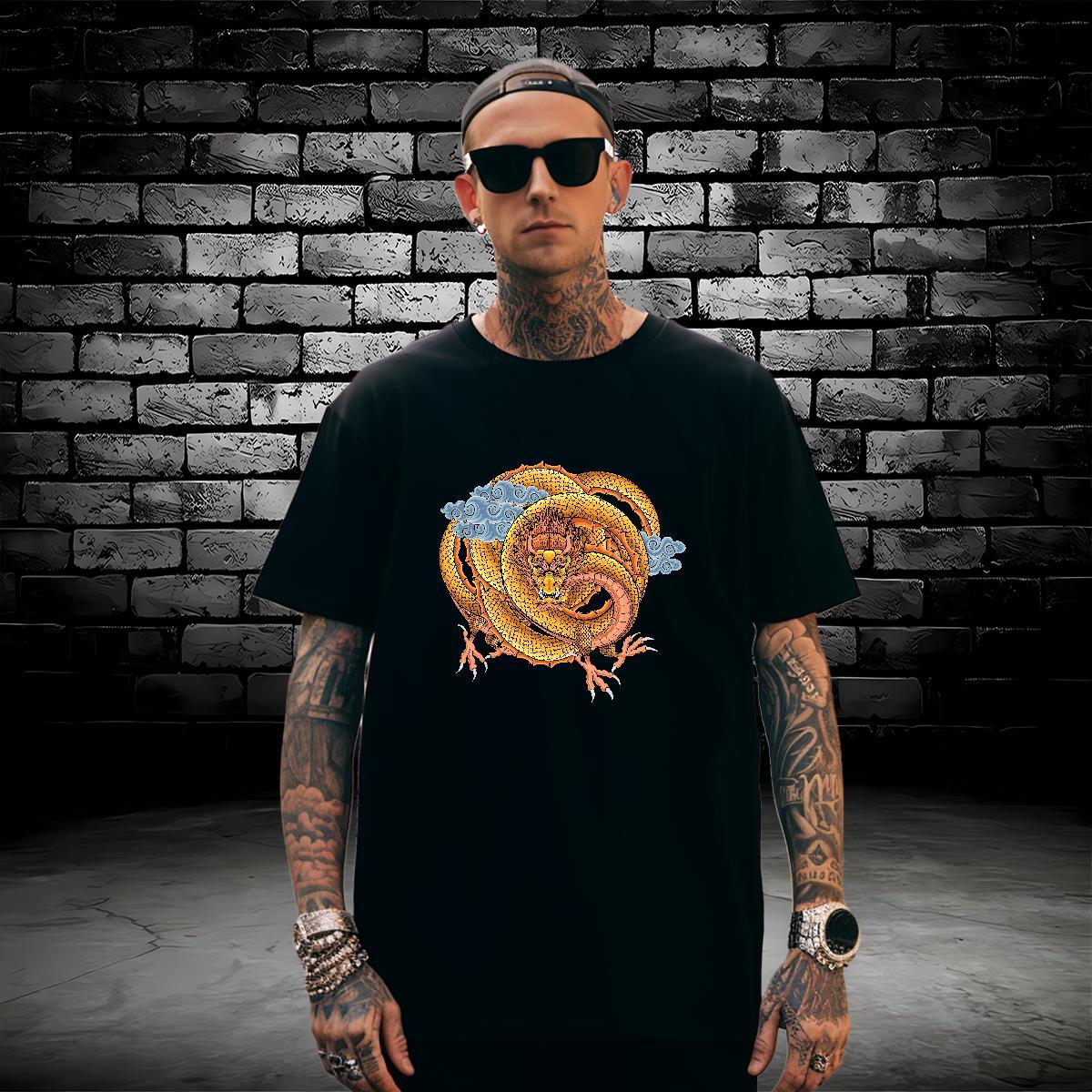 T-Shirts for Men 230g 100% Cotton angry Hip Hop Breathable Soft Custom Cartoon Tshirts Customized Unisex Clothings
