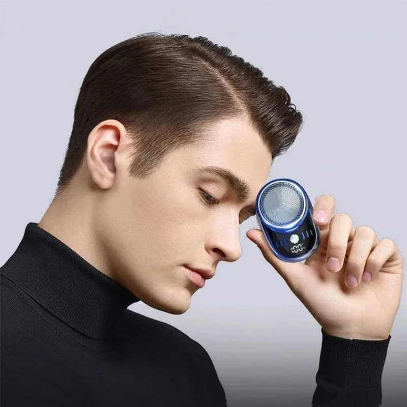 Mens electric shaver mini waterproof shaver USB charging high-speed shaver mens beard remover W240819