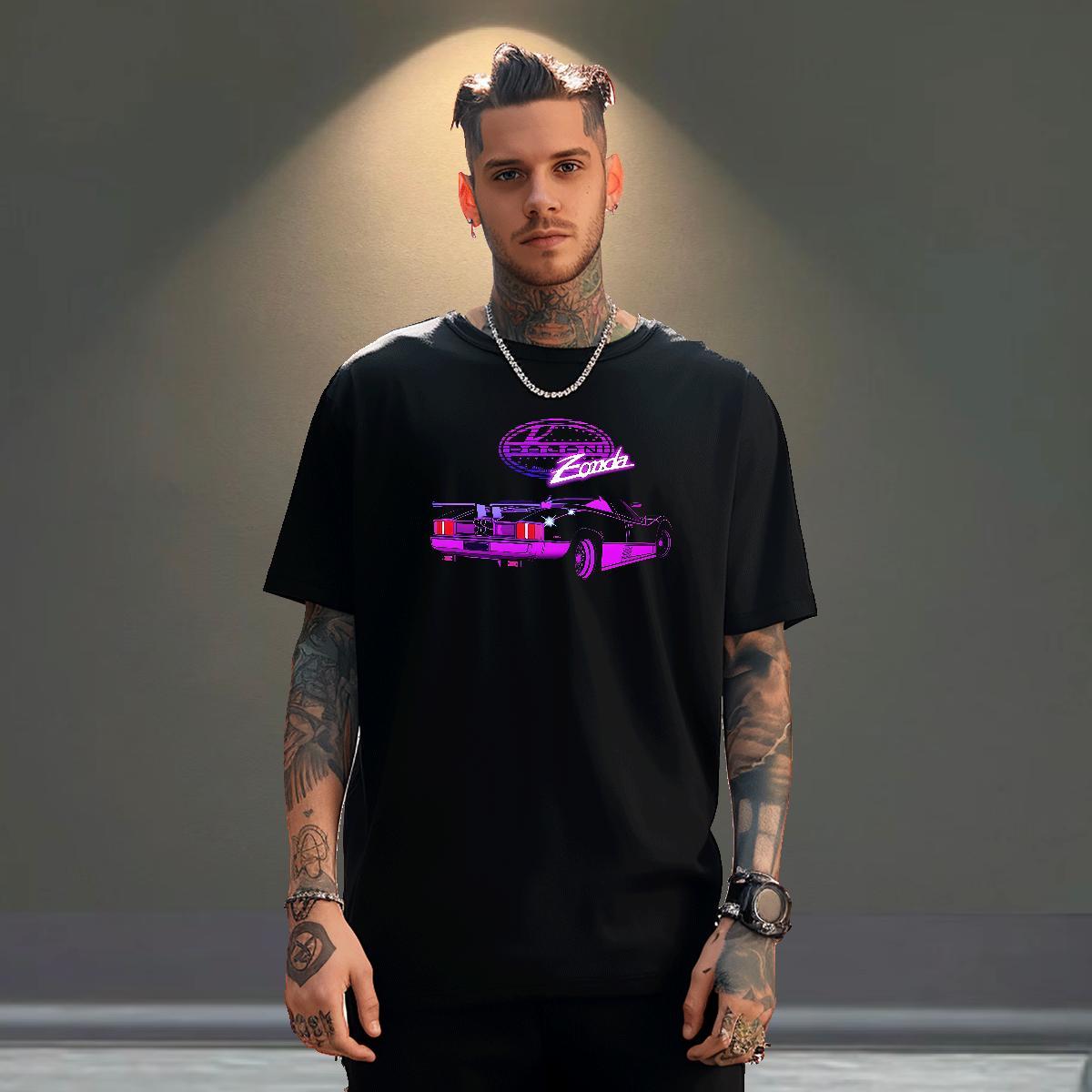 Soft Couples T Shirts Street wear Hip Hop 230g 100% Cotton Oversized 4XL Breathable Short Sleeve car T Shirt For Man New Arrival Tops Tees