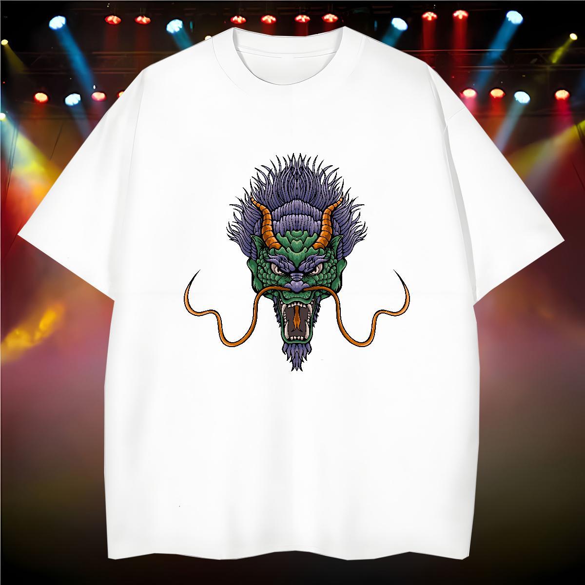 T shirt 230g Pure Cotton fierce Street wear Hip Hop Breathable Short Sleeve DIY Printed Men Tees Designer Free Shipping Tops Tees