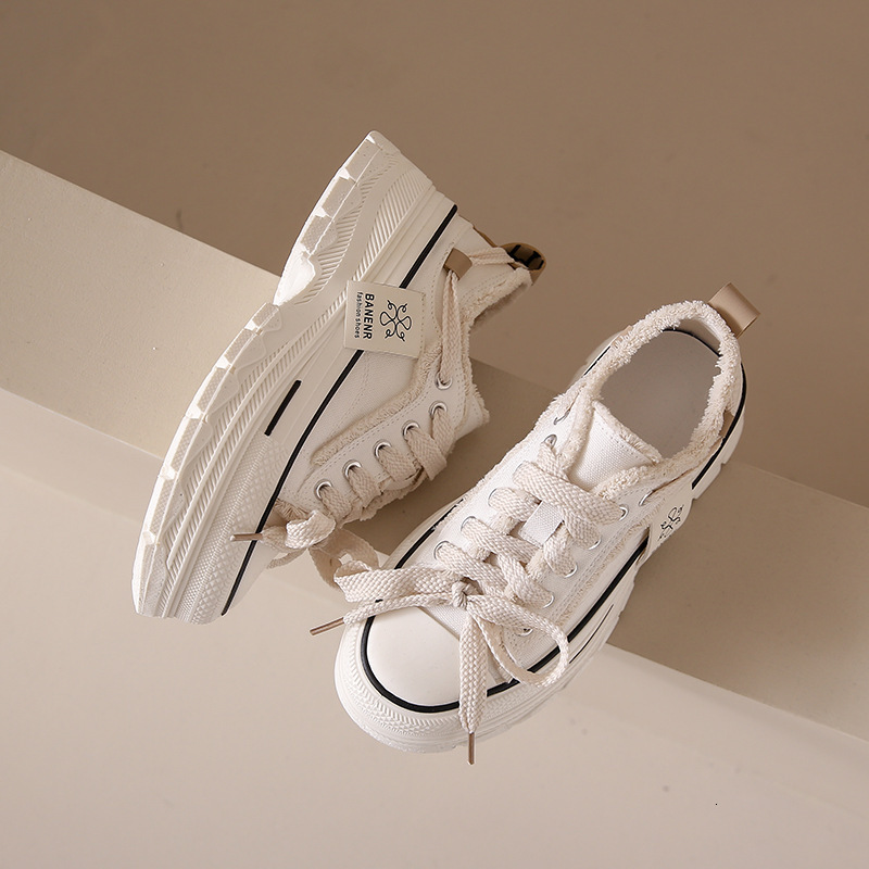 Ddmysports Thick Soled Summer New Instagram Korean Edition Little White Trendy Student Versatile Casual Board Shoes Female JB OUTDOOR