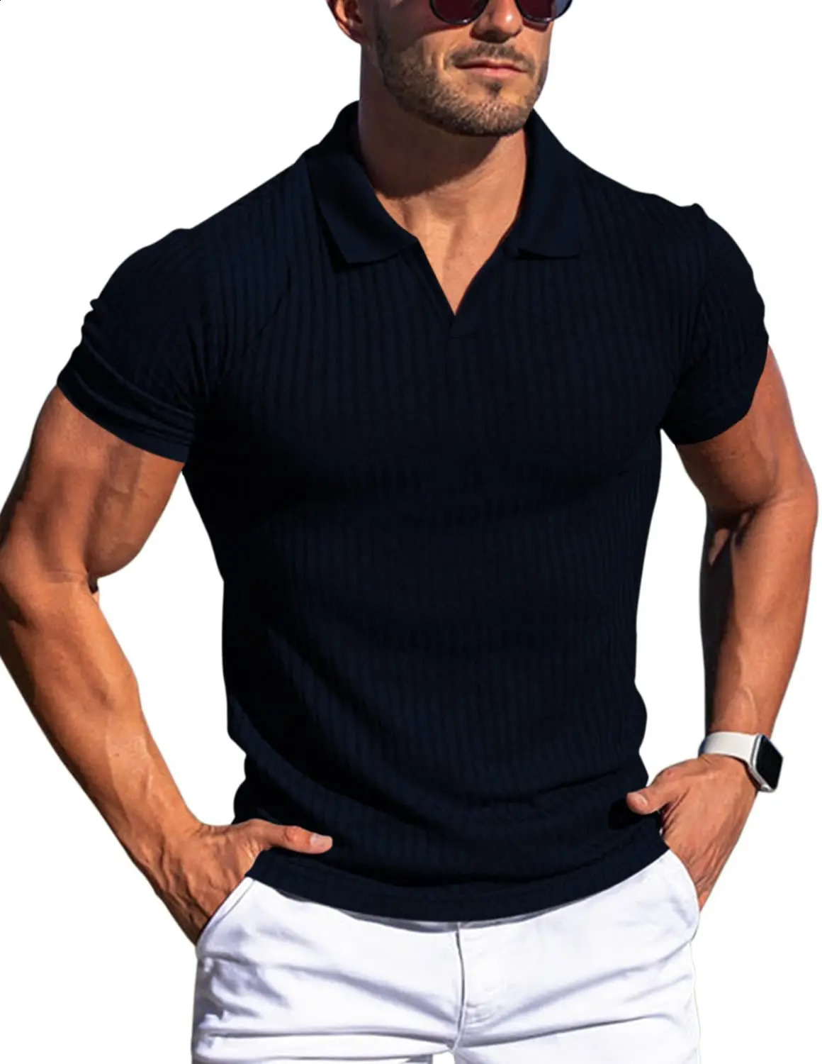 Summer Classic cultivate ones moral character Polo Shirt Men Short Sleeve Tee Shirt Breathable Casual POLO shirt 240820