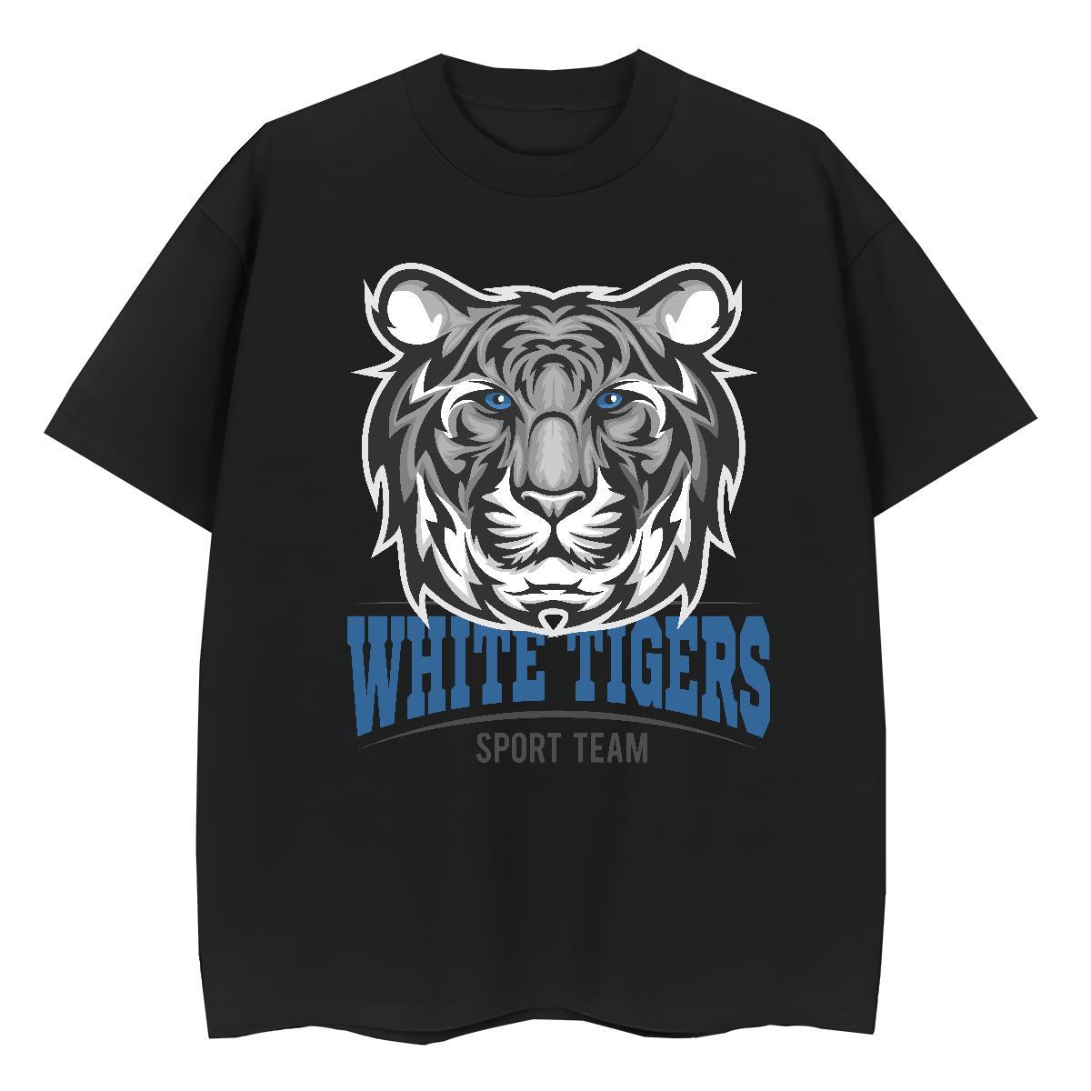 Free Shipping Men T Shirts tiger Breathable Short Sleeve Sport Custom Printed 230g 100% Cotton Tshirt for Man Woman Brand Tshirts