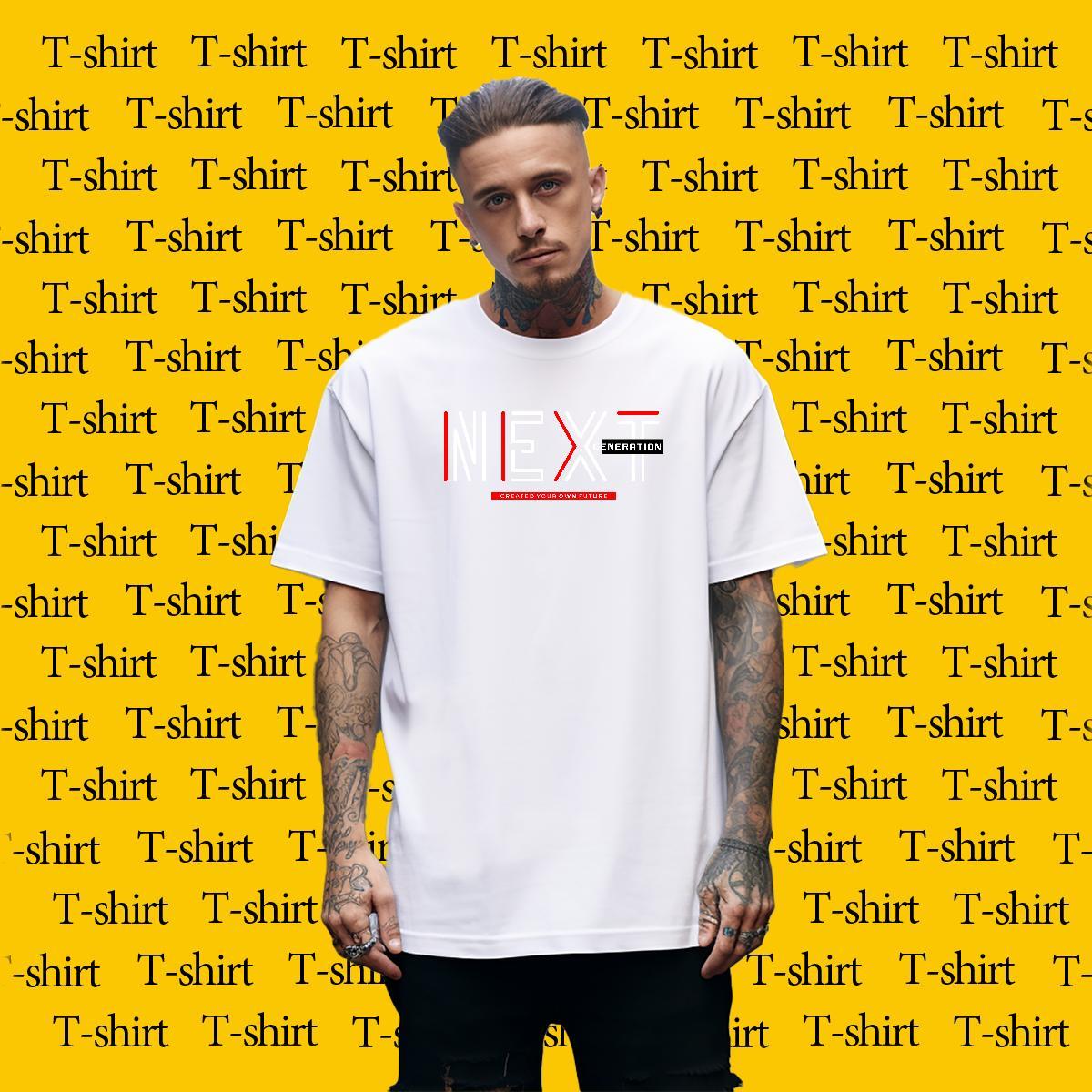Comfortable Tshirt for Man Woman Street Wear 230g Pure Cotton Custom Big Size Breathable Crew Neck letter T Shirts Men New Tee Shirt