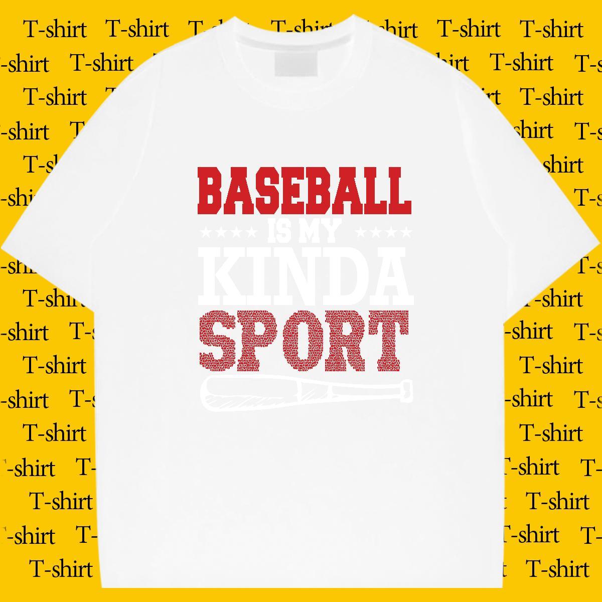 High Quality Men Clothes T-Shirt Casual Daily Wear 230g 100% Cotton Custom Printed Breathable Short Sleeve baseball T Shirts Men DIY Tees Shirts