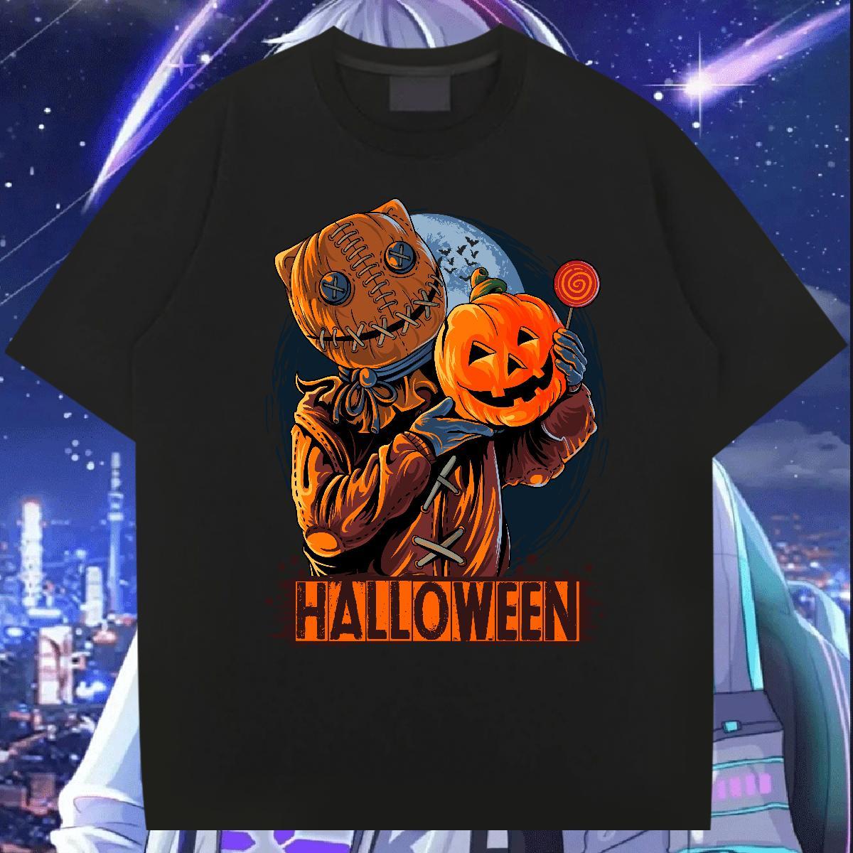 Fashion Design halloween Men Tshirts 230g Pure Cotton Men T Shirts Plus Size Custom Street Wear O Neck Short Sleeves Brand Tees