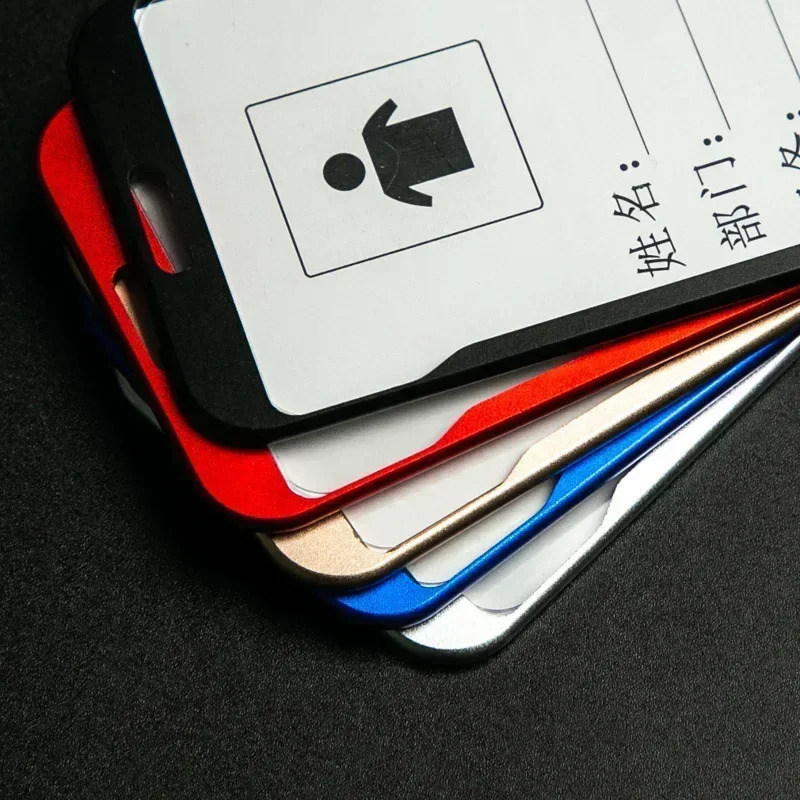 Student retractable badge scroll ID card holder cover nurse lanyard fashionable metal set 240820