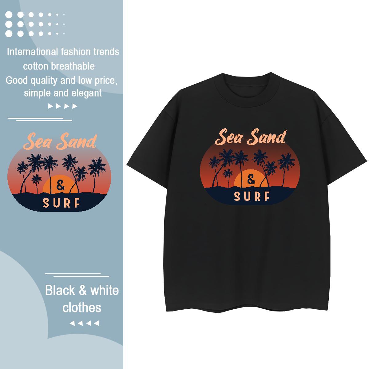 Fashion New Tshirt for Man Woman Daily Outfit Comfortable Polos Nice 230g 100% Cotton sea Skull T-Shirts for Women