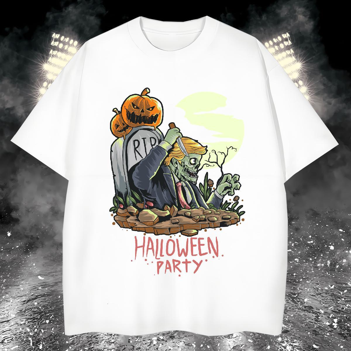 Classic Mens T Shirts halloween Breathable Short Sleeve Anime Printing Street Custom Print Oversized 100% Cotton 230g Couples T Shirts Designer Fashio