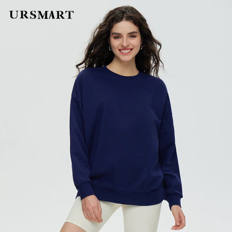 Womens Crop Pullup Hoodie Shoulder Wide Loose Cotton Set 240814