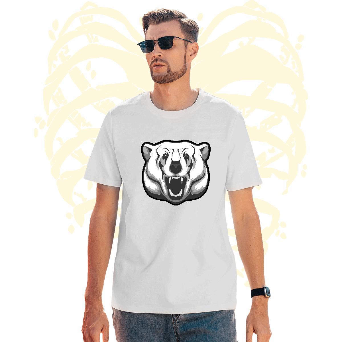 Designer T Shirts Men bear Breathable Summer Casual Plus Size Custom 230g 100% Cotton Men Tops Tees New Arrival Tees Shirts