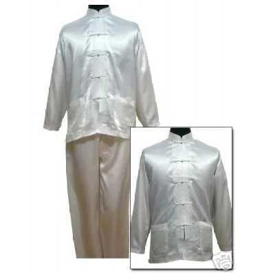 Black Chinese style mens satin pajama set with innovative buttons casual pajama set long sleeved shirt and pants S M L XL XXLW240719