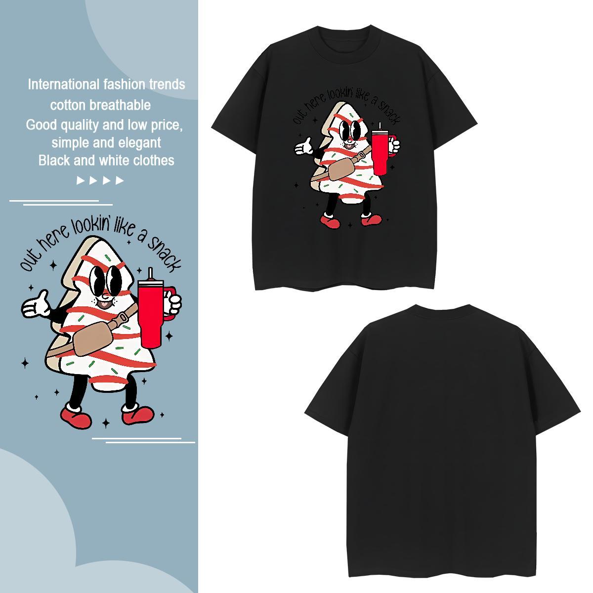 Mens T Shirts 100% Cotton 230g drink juice Casual Daily Wear Breathable Soft Custom Big Size Men Tops Tees Wholesale TOP Quality Top Tees