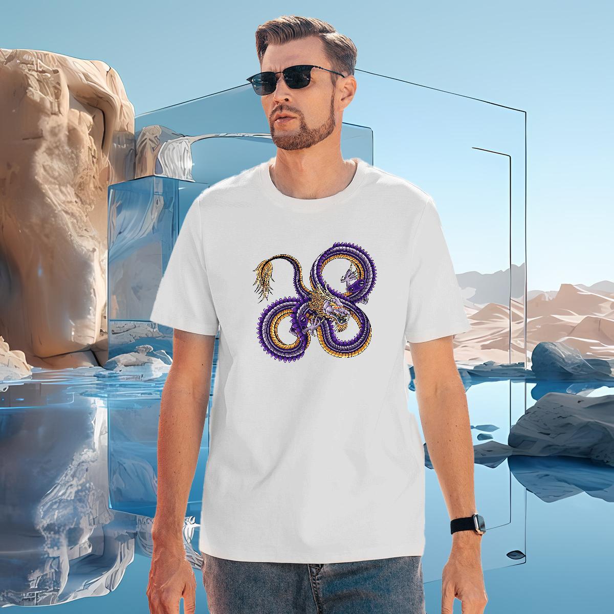 Man T Shirts 230g Pure Cotton ferocity Street Casual Crew Neck Breathable Black White Tshirt for Man Woman Classic High Quality Tees