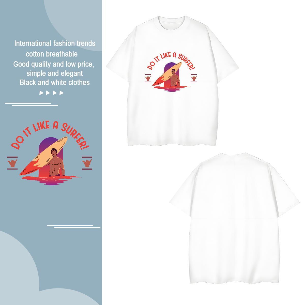 Brand muscle men 100% Cotton 230g Tshirts Home Outdoor Breathable T Shirt For Man Fashion Designer Plus Size Cartoon Tops