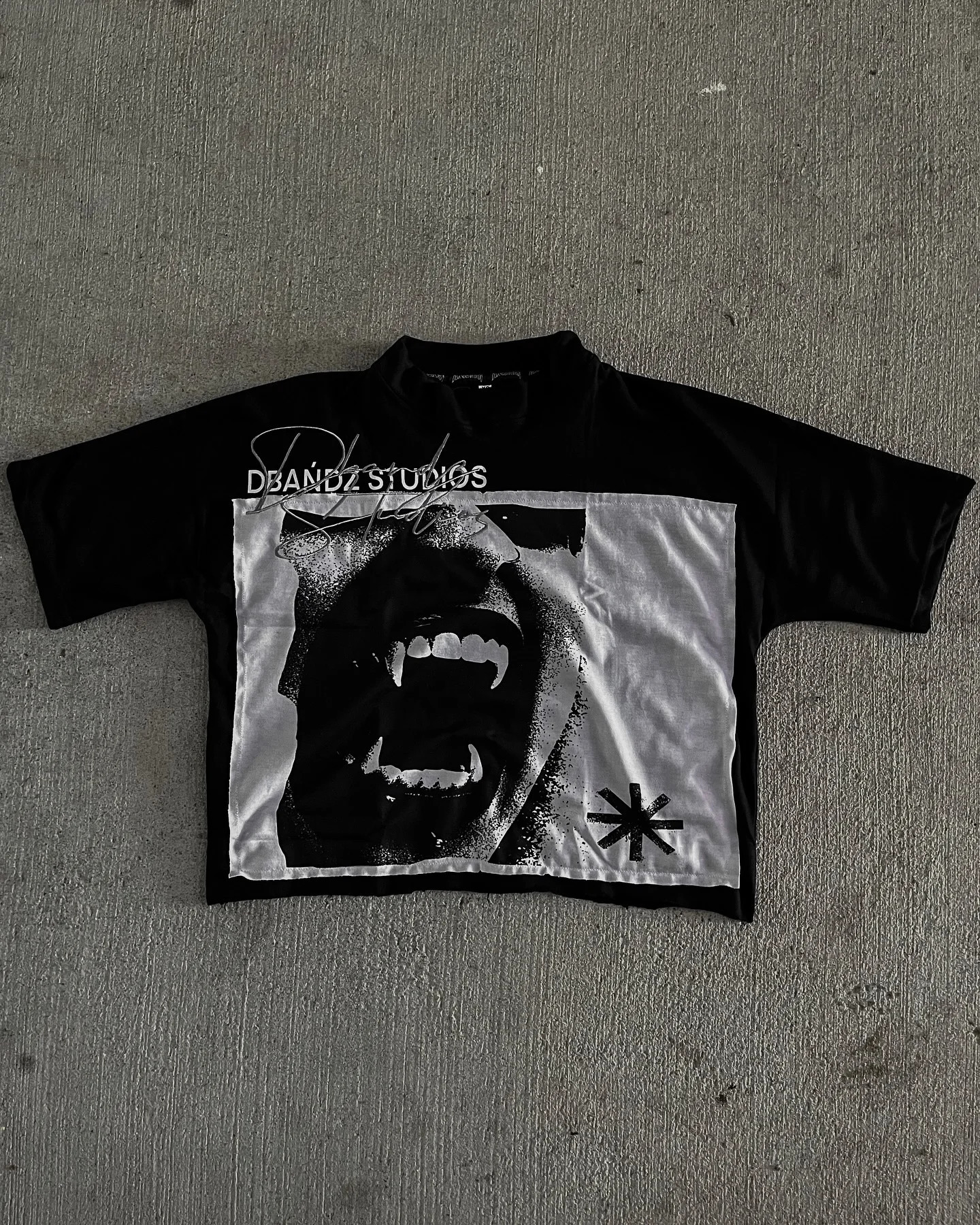 Y2k Nightmare Tshirt Gothic Street Extra Large Loose Patchwork Short Sleeve Harajuku Hip Hop Trendy Mens Top 240819