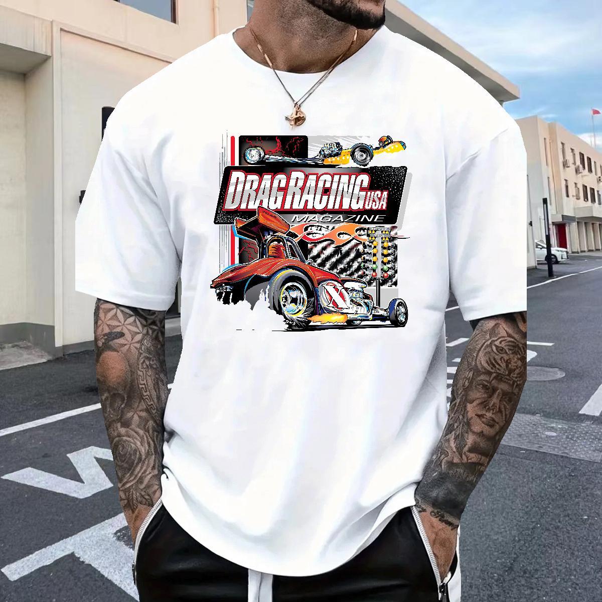 Soft Tshirts Sports Casual 100% Cotton 230g Black Oversized Breathable Soft car T Shirt For Man DIY Customized Polos