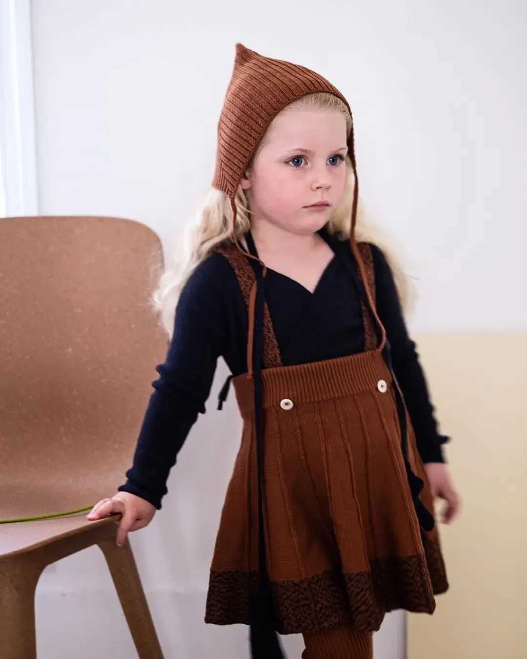 Girls Knitted Sweater Kalinka New Autumn Childrens Clothing Broome Collar Fashion Open Knitted Woolen Sweater Childrens Cotton Top Boys Clothing W2408