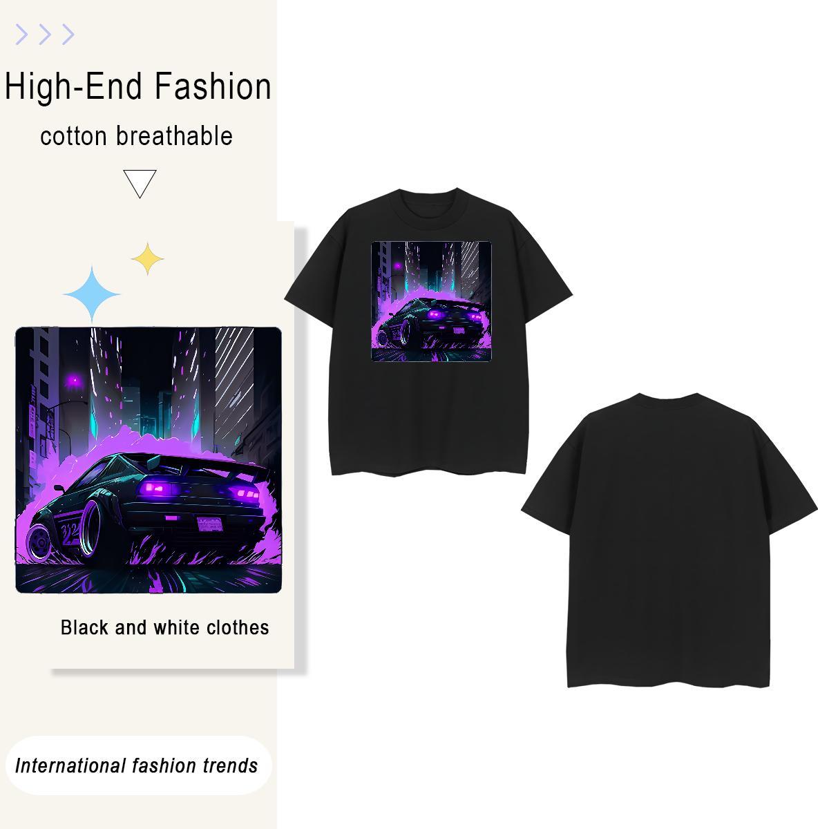 Free Shipping beach 230g Pure Cotton Men Tops Tees Daily Outfit Short Sleeve Soft T shirt Custom Custom Print Oversized Clothings