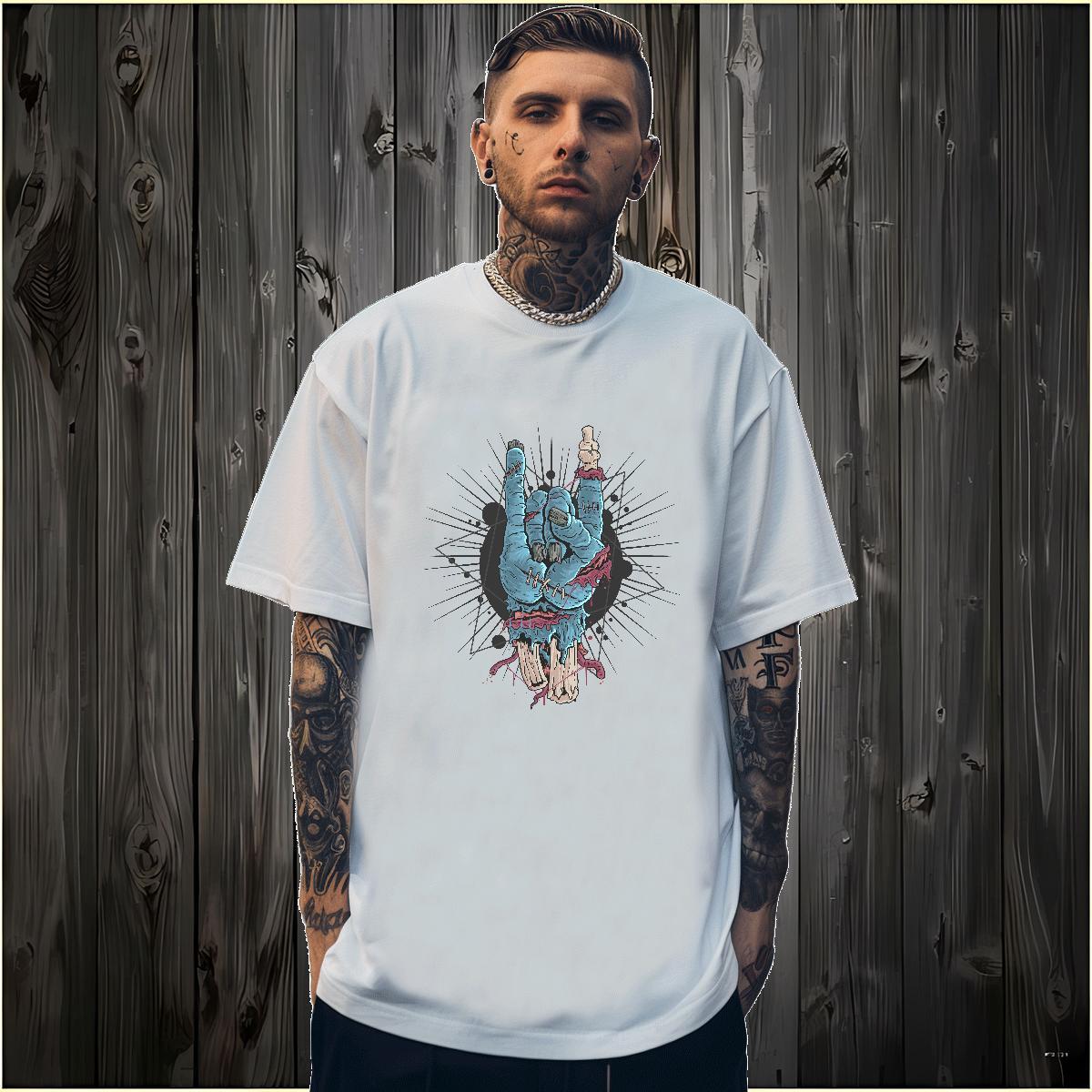 Free Shipping T shirt hand Breathable Short Sleeve Street Casual Asian Size 230g Pure Cotton Men Tshirts Classic Casual Clothings