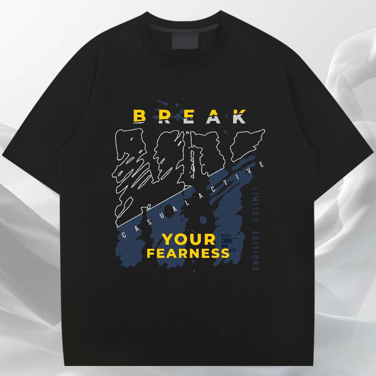 Brand Men Tops Tees Street 100% Cotton 230g Customized Print Breathable Short Sleeve pistol Men T Shirts 2024 Summer Top Tees