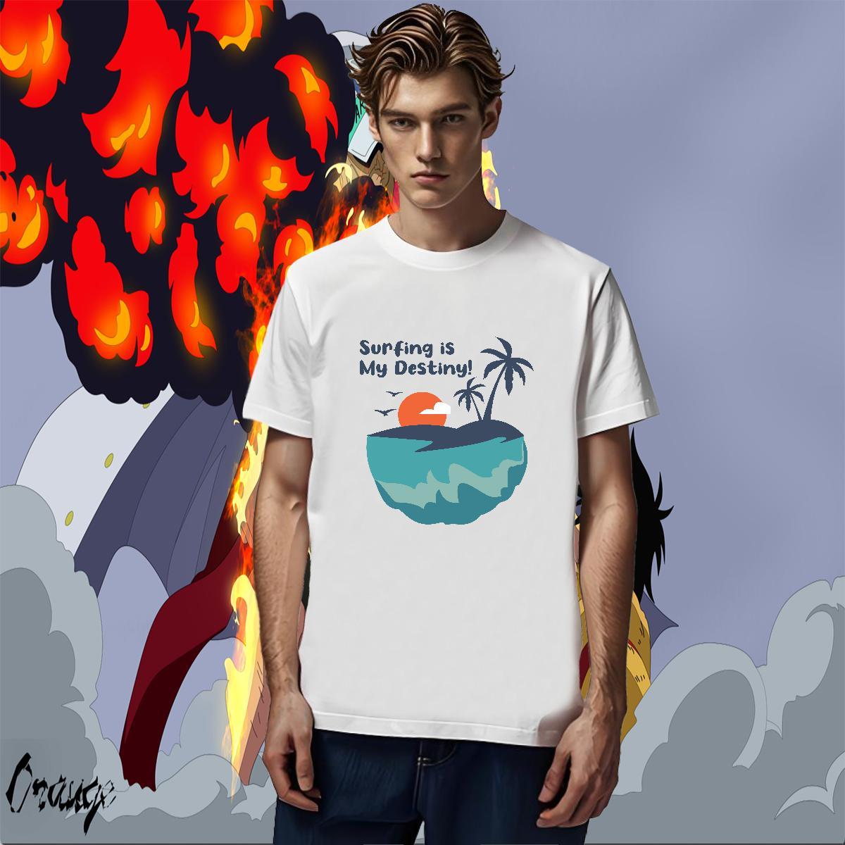 Free Shipping Tshirt for Man Woman Anime Printing Street 230g 100% Cotton Custom Big Size O Neck Short Sleeves beach T-Shirts Stylist Clothings
