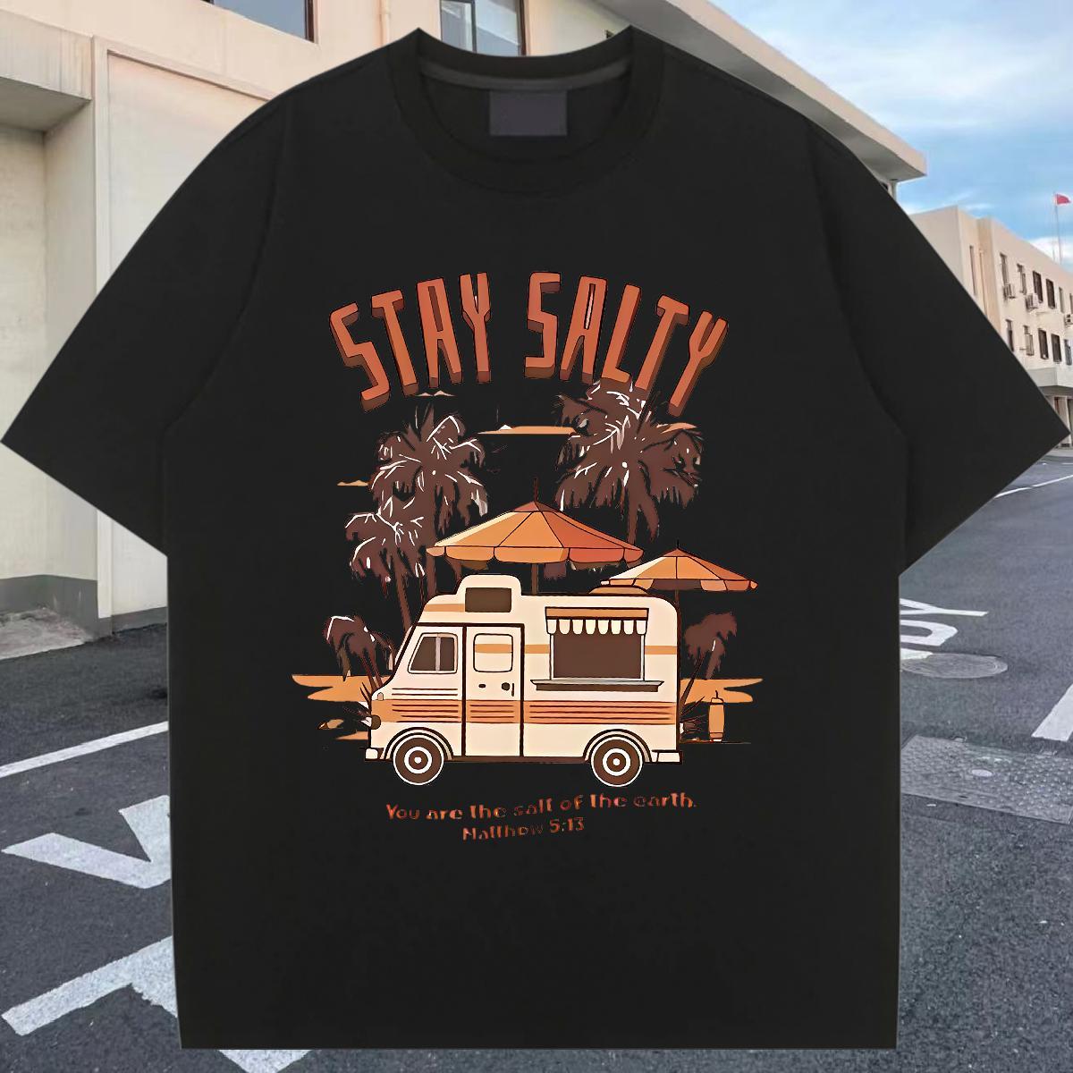 New Womens Tshirts Sport Crew Neck Breathable Tops Tees Unisex 100% Cotton 230g beach Skull T Shirts Women