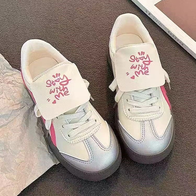 Ddmyoutdoor Spring And Autumn New Small White For Women Non Collision Style Student Training Casual Sports Shoes Board OUTDOOR