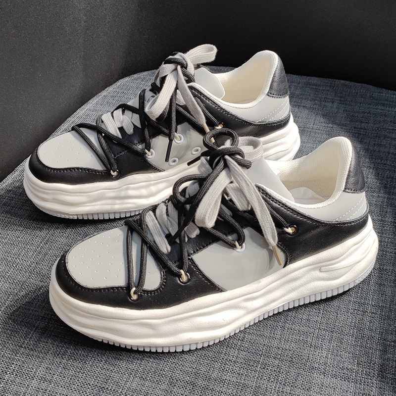 Ddmysports Dissolved Genuine Autumn New For Casual Flat Sole Single Shoes Soft Leather Women S Versatile Small White OUTDOOR