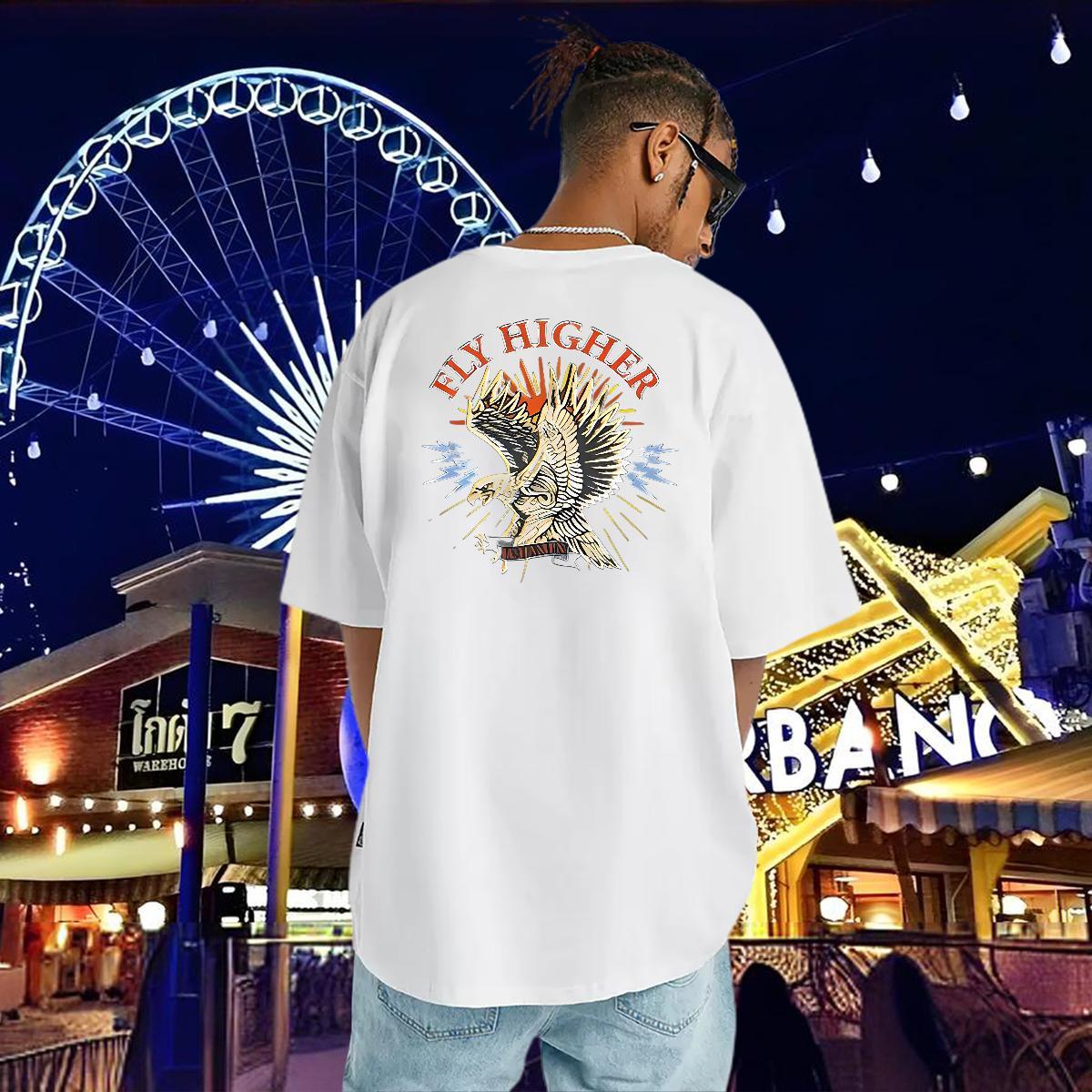 DIY Mens Tshirts cool Anime Printing Street 230g Pure Cotton Tops O Neck Short Sleeves High Quality Men T Shirts Custom Print Plus Size