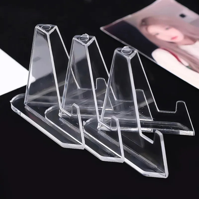 Transparent magnetic card holder 35PT support box set protection hard plastic sleeve triangle display stand baseball sports 240820