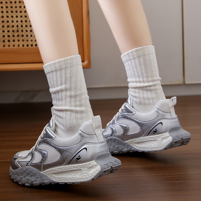 Ddmysports Ins Korean Version New Dad For Women Autumn Student Sports Running Casual Thick Soled Height Increasing Shoes OUTDOOR