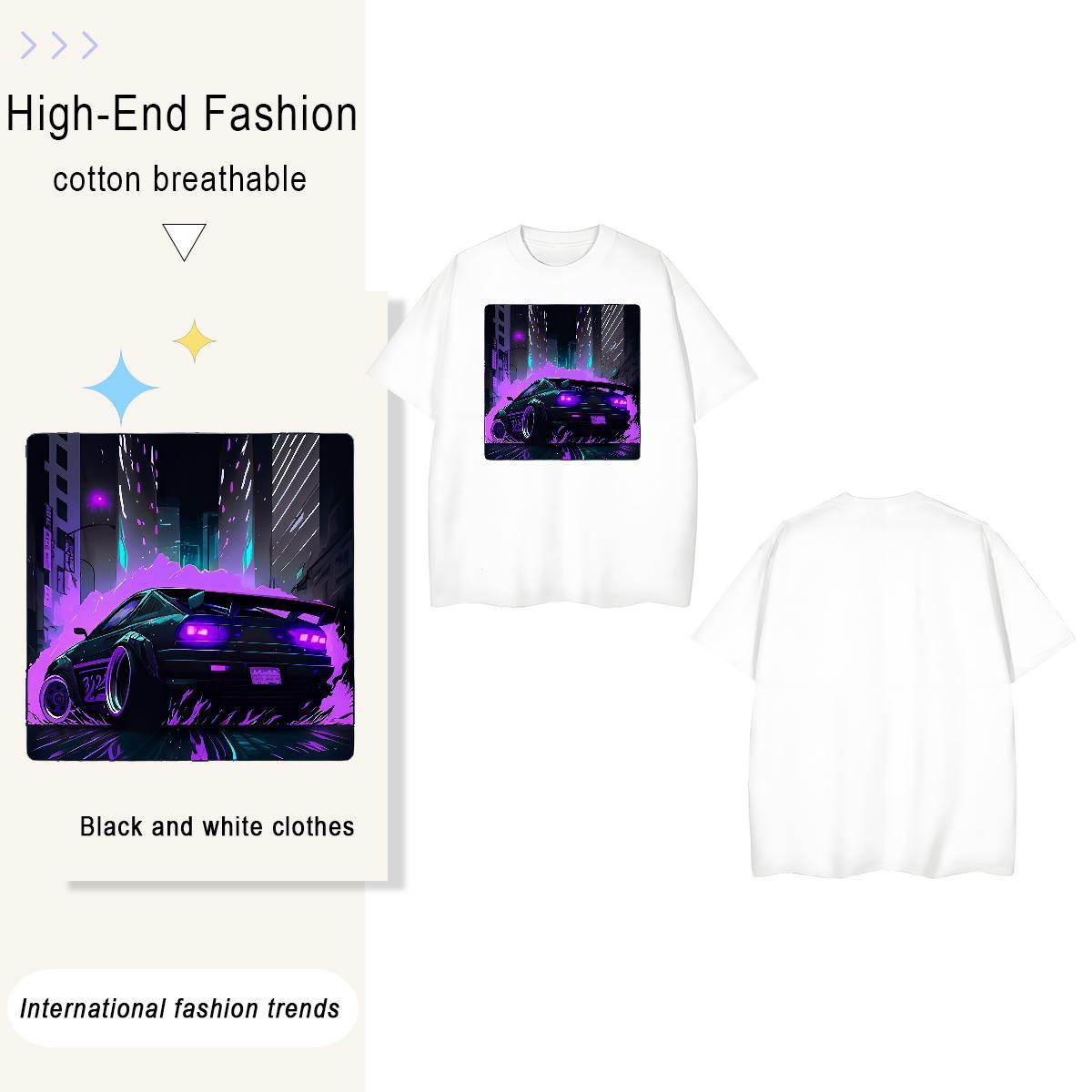 Free Shipping beach 230g Pure Cotton Men Tops Tees Daily Outfit Short Sleeve Soft T shirt Custom Custom Print Oversized Clothings